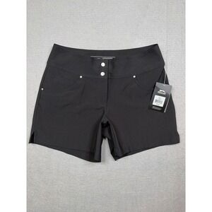 Slazenger Missy Tech 5 Golf Shorts Black Size 0 Hydro-Dri Performance WSG14019